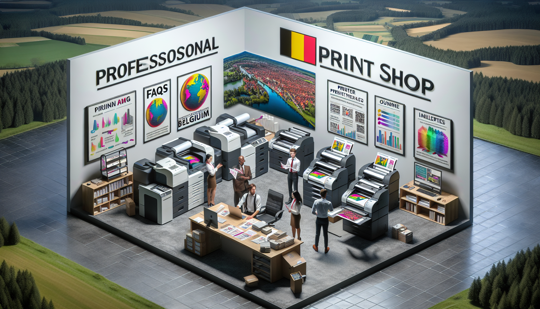 discover the answers to your questions about renting a professional printer in Belgium with our FAQ.